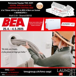 Le système d’aspiration de linge sale à la 72ème BEA 2025 à BERN en Suisse !