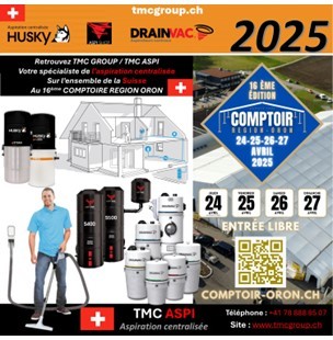 L'aspiration centralisée à la 16ème édition du COMPTOIR REGION ORON en Suisse