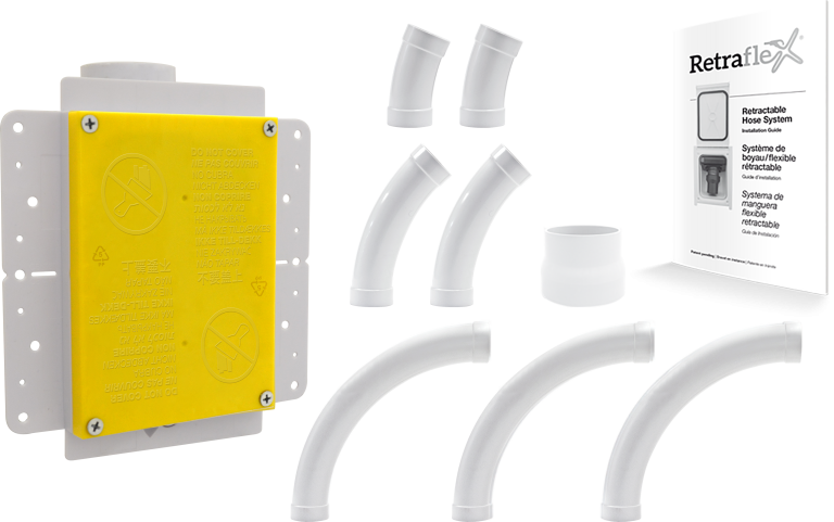 Kit installation pour flexible rétractable